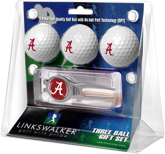 Alabama Crimson Tide - Kool Tool 3 Ball Gift Pack - Linkswalkerdirect